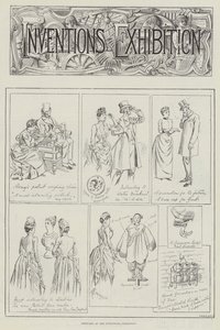 Bocetos en la Exposición de Invenciones
